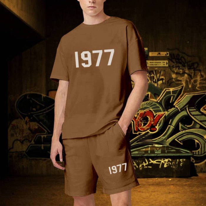 1977 White Logo Short Sets