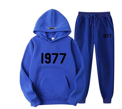 Oversized 1977 Essentials Tracksuit in Blue