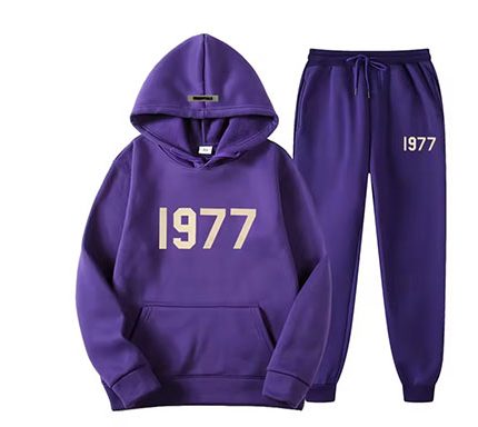 Oversized 1977 Essentials Tracksuit in Purple
